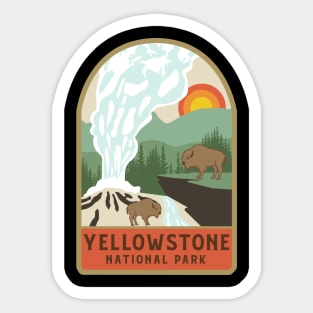 Yellowstone Park vintage Sticker